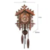 Vintage en bois suspendu coucou horloge murale pour salon maison restaurant chambre décoration 210325