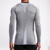 Men's T -shirts fitness long-sleeve t-shirt outdoor compression quick-drying clothes running basketball training tees sports tights