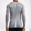 Men's T -shirts fitness long-sleeve t-shirt outdoor compression quick-drying clothes running basketball training tees sports 198g