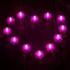 12 piezas de luces LED sin llama impermeables, velas de té sumergibles, lámpara floral, luz para florero, fiesta de boda, decoración navideña