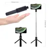 K07 Multi-Function Wireless Bluetooth Selfie Stick Monopods Foldbar Handheld Monopod Shutter Remote Extendable Tripod för smart telefon