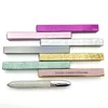 Diamant zelfklevende eyeliner pen box groothandel make-up 3d mink wimper gule potlood pakket case aangepaste eyeliners dozen