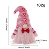 Feestartikelen Boog Liefde Valentijnsdag Gnome Decoratie Paar Dwerg Faceless Doll Scandinavian Ornaments Valentine Day Geschenken Dolls ZC751