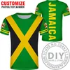 JAMAICA National Flag T-shirts,JAMAICA Folkets T-shirt ,Mode Etnisk Stil Fritidssport Harajuku Lös T-shirt Toppkläder X0602