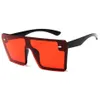 Mode oversized zonnebril Damesontwerper Big frame brillen Eyewear UV400 Gradiënt Zonneglazen 18 kleuren voor dames