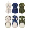 Dog Apparel Spirng Summer Clothes Handsome Trench Coat Dress Pets Outfits Warm For Small Dogs Costumes Jacket Puppy Shirt