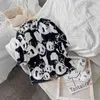 Lente aankomst meisjes lange mouwen panda jurk kinderen katoenen jurken Koreaanse babykleding 210528