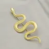 Kvinnor Män Snake Brosch Söt djur Broscher kostym Lapel Pin Gold Silver Mode Smycken Tillbehör till Presentfest