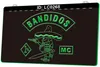 LC0268 Bandidos MCオートバイクラブライトサイン3D彫刻