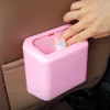 Other Interior Accessories Car Trash Bin Hanging Vehicle Garbage Dust Case Storage Box Black Blue Pink PP Square Pressing Type Can249I