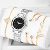 سيدات مشاهدة الذهب Quartz Wristwatch جميع الساعات المعدنية الصلب الإناث Relogio Feminino 2021 Kol Saati Wristwatches