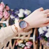 Rose Gold Женщины Часы с подарочной коробкой Верх Магнитное звездное небо Леди Наручные Часы Сетка Женские Часы Reloj Подарок