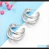 Mode koreanska guld silver cirklar b￥g￶rh￤ngen f￶r bijoux gif hbekt dingle ljuskrona 5onsm