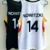 Nikivip Custom Dirk Nowitzki # 14 Basketball Jersey Bundesrepublik Deutschland Team Germany Noir Blanc Taille S-4XL N'importe quel nom et numéro Top Quality