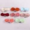 40pc/lot baby girls top knotted headband Infant hair accessories rabbit bunny ear bows born Cotton Turban Toddler Po Props