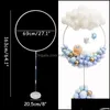 Party Decoration Event & Supplies Festive Home Garden Wedding Arch Plastic Round Ring Stand Artificial Flower Balloons Decor Birthday Frame