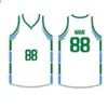 농구 유니폼 남자 스트라이프 짧은 소매 거리 셔츠 검은 흰색 파란 스포츠 셔츠 UBX58Z702