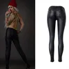 LOGAMI Faux Leather Pant Elastic Zipper Trousers Leren Broeken 210915