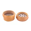 Smoke grinders herb metal 40 50 63mm 3 layer Drum resin tobacco grinder for smoking Wood zinc alloy threelayer spur gear1337953