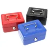 Storage Boxes & Bins Promotion! Lockable Cash Coin Money Safe Security Box Holder Suitcase With Lock Key 6 Compartment Tray