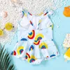 Traje de baño de una pieza para niñas de 0 a 3 años, traje de baño con volantes, ropa para niños pequeños, 2021