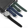 Nieuwe Tropic Fluoro Rubber Horlogeband 20mm 22mm horlogeband voor Seiko Zwart Groen Vervangende Polsband Duiken Waterdichte bandjes H0915