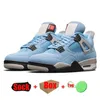 Nike Air Jordan Retro Jordan4s Jumpman 4 Mens Femme Basketball Chaussures Jorden 4s Infrarouge Université Bleu Black Cat Désert Mousselins Voile Sneakers de la taille 36-47