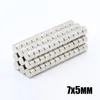 50pcs N35 Aimants Ronds 7x5mm Néodyme Permanent NdFeB Fort Puissant Magnétique Mini Petit Aimant