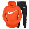 Conjunto de moletom com capuz + calça de design feminino Winter jacke acmen conjuntos de roupas estampadas casuais roupas esportivas fitness Joggers conjunto masculino de marca