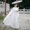 Scena nosić taniec kostium damska odzież odzież stojak kołnierz tang garnitur lato etniczna sukienka z szalem elegancki festiwal odzież