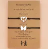 Mãe filho borboleta pulseiras combinando braceletes amizade pulseira mãe presente de aniversário para mãe mães presente personalizado