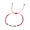 Beaded Strands Go2Boho Striped Bracelet Black Crystal & Red Miyuki Seed Beads Narrow Chain Adjustable Bracelets For Women Jewellery Inte22