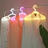 LED Neon Light Sign Clothes Stand USB Powered Hanger Night Lamp for Bedroom Home Wedding Clothing Store Art Wall Decor Xmas Gift