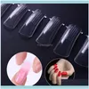 Gwoździe Salon Zdrowie Beauty100 SZTUK Szybki Budynek Gel UV Formy Fałszywe Paznokci Porady Przedłużanie Sztuki DIY Manicure Narzędzie Butt666 Nails1 Drop Deli