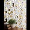 Light luxury gold white hexagonal metal mosaic tiles 3D hand-made wall bathroom restaurant counter tile