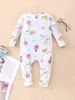 Baby eenhoorn figuur grafische jumpsuit zij