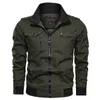 Giacche da uomo 2021 Giacca militare Uomo Primavera Autunno Cotone Giacca a vento Cappotto pilota Bomber Cargo Volo Abbigliamento maschile