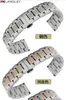 Assista banda banda de aço inoxidável relógio cinta pulseira de metal 14mm 16mm 17mm 18mm 19mm 20mm 21mm 22mm 23mm largura de tamanho H0915