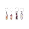 Sublimation Blank Bottle Opener Favor Metal Oval-shaped Keychain DIY Drink Bottle Shape Corkscrew Festival Party Supplies sxjun23