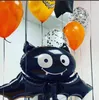 72 sztuk Biała gałka oczna Czarna Pomarańczowa Halloween Decor Balloon Garland Arch Bat Spider Szkielet Folia Balony Halloween Party Supplies 211216