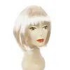 Fashionable Style Short Partys Wigs Candy Colors Halloween Christmas Straight Cosplay Wigs Party Fancy Dress Fake Hair Wig