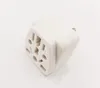 High Quality White Color 10A 250V Universal Power Plug Adapter Italy Switzerland India EU US AU Female to USA 3Pin Male Travel Charger Converter/5PCS