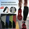 Antiskid Sports Compression Compression Manga Basquete Futebol Bezerro Suporte Running Shin Guarda Ciclismo Proteção UV Cotovelo Joelho Almofadas