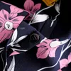 Estilo Boho Floral Impressão Verão Blusas Mulheres Casual Camisa de Praia de Manga Curta Surpreenda Colar Colar Laço Top Blusas 210508