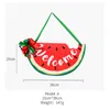 Home decorations summer watermelon wooden door hanging house number bow WELCOME Decorative pendant
