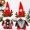 Cüceler noel dekor yaratıcı boynuzlar cüce süsler İsveççe gnome xmas yüzsüz orman yaşlı adam hediyeler yeniden