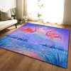 Animaux de dessin animé de couleur Flamingo 3D Tapis d'impression pour salon chambre à coucher tapis enfant décor à la maison tapis enfants tapis de jeu 210626