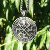 Pendant Necklaces Slavic Kolovrat Yggdrasil Viking World Tree Men Necklace Amulet 1pc Drop