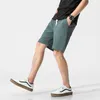 Shorts Men Cotton Linen Casual Shorts Mens Sweat Pants Summer Breathable Comfortable Drawstring Soft Shorts Men Streetwear Pants 210322