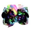 8 inch Jojo Bowknot Hairpin Kids Rainbow Unicorn Barrette With Diamond Cartoon Hair Bows Barrette Baby Hairs Clips